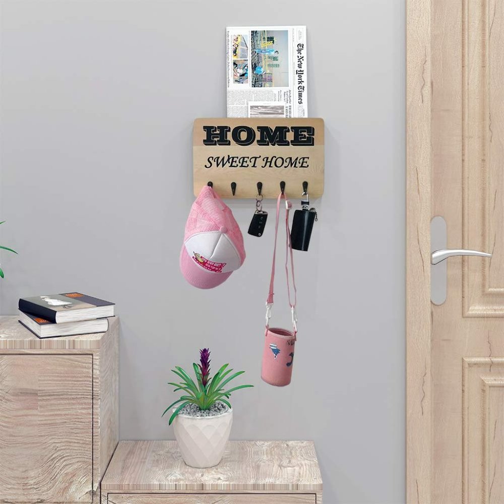 Key Holder Rack Home Decor for Entryway Wall Mount - Picture 3 of 8